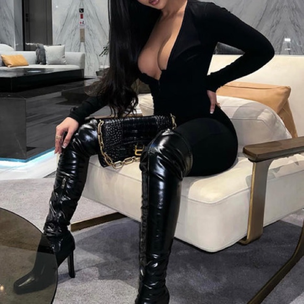 Fashion Nova Addison Snatched Jumpsuit - Black